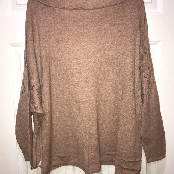 Free People Blush Dolman Sleeve Cutout Sweater M - Picture 3 of 4
